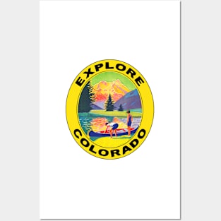 Explore Colorado Vintage Travel Rocky Mountain National Park Posters and Art